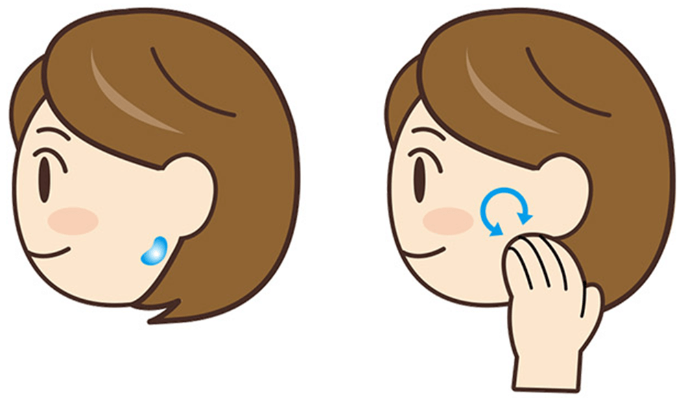 1 耳下線マッサージ